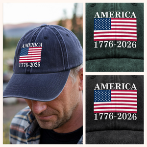 America 250 Years Washed Denim Baseball Cap TH10 894839