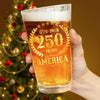 250 Years America Anniversary Print Beer Glass HA75 897426