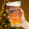 Salute To America Veteran Beer Glass Happy 250th Anniversary of America Gifts CH07 896728