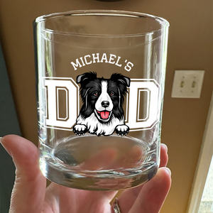 Personalized Dog Cat Dad Whiskey Glass Gift For Father's Day, Birthday Gifts HO82 893952