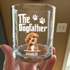 Custom Dog Photo The Dog Father Whiskey Glass Gift For Father's Day, Dog Dad HO82 893958