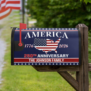 Personalized Family Name America 250th Anniversary Mailbox Cover HO82 900898