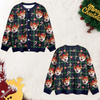 Custom Dog Photo Christmas Pattern Cardigan Christmas Gift HO82 900400