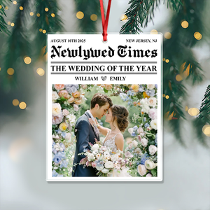 Custom Photo The Wedding Of The Year Couple Acrylic Ornament HA75 897512