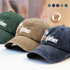 Custom Photo Dog Dad Dog Mother Washed Denim Baseball Cap Gift for Dog Lovers TH10 894281