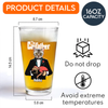 Custom Cat Face Photo The Catfather Print Beer Glass Personalized Gift For Dad HO82 893858