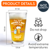 Personalized Funny Our First Fathers Day Beer Glass LM32 893663