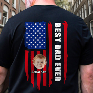Custom Photo Best Dad Ever Back Shirt TH10 892907