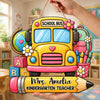 Custom Name Teacher School Bus Door Sign - Personalized Classroom Decor CH07 180050