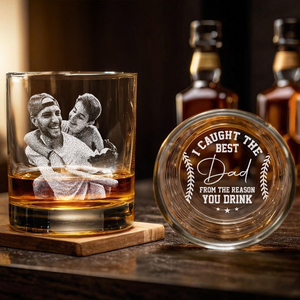 Custom Photo I Got The Best Dad Whiskey Glass For Dad TH10 892921