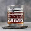 250 Years USA 250th Birthday 1776-2026 Eagle Flag Whiskey Glass HO82 894568