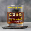 Personalized We're Yours No Returns Or Refunds Rock Glass For Dog Lovers TH10 892673