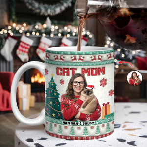 Custom Christmas Dog Mom Cat Mom- Personalized Custom 3D Inflated Effect Mug CH07 896588