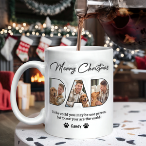 Custom Photo Merry Christmas 3D Inflated Effect Mug For Dad TH10 894315