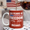 Custom Name 250 Years Of Freedom 1776 - 2026 Mug TH10 898835