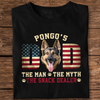 Custom Photo Dog - Dog's Dad The Man The Myth The Dealer American Flag Dad Shirt HA75 892440