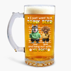 I Just Want To Drink Beer With My Dogs - Custom Photo Glass Beer Mug Funny Gift for Dog Lovers CH07 895566