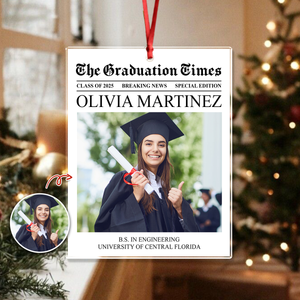 Custom Photo The Graduation Times Acrylic Ornament Gift For Christmas Decoration HA75 897514