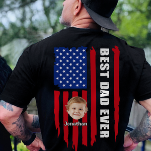 Custom Photo Best Dad Ever Back Shirt TH10 892907