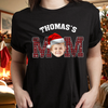 Custom Kid Face Dark Shirt Christmas Gift For Dad Mom HO82 894404