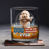 Custom Photo Best Dog Dad Ever Dog Whiskey Glass Gift For Dad HO82 893930