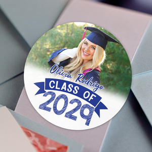 Custom Photo Graduation Class Of 2025 Roll Sticker TA29 890523