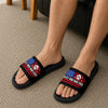 Custom Name Best Dog Dad Ever American Flag Slide Sandals HA75 921644