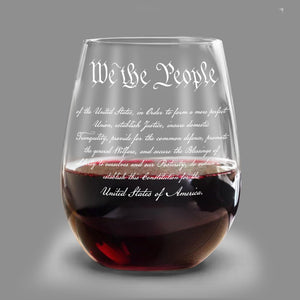 We The People Sympathy Quote For 250 Years of Freedom Wine Glass LM32 895485