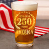 250 Years America Anniversary Print Beer Glass HA75 897426