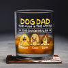 Dog Dad The Man The Myth The Snack Dealer Print Rock Glass Personalized Gift HO82 893704