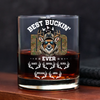 Best Buckin' Dad Hunter Whiskey Glass Personalized Gift For Hunter, Dad HO82 893806