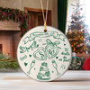 Personalized Wedding Ceramic Ornament Gift for Couples LM32 895449