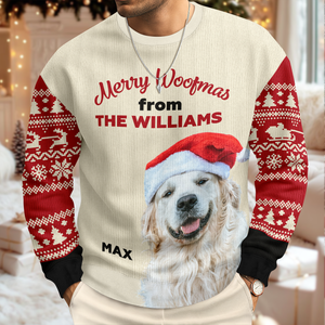 Custom Photo Merry Woofmas Ugly Sweater For Dog Lovers LM32 895579