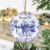 From Our First Kiss Till Our Last Breath Toile De Jouy Ceramic Ornament Personalized Gift For Couple, Wife, Husband HO82 894706