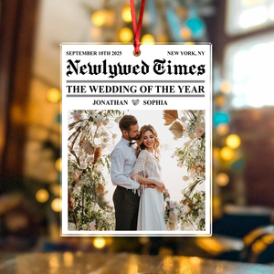 Custom Photo The Wedding Of The Year Couple Acrylic Ornament HA75 897512