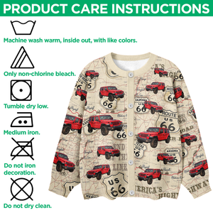 Custom Car Photo Route 66 Vintage Cardigan For Car Lover CH07 899814