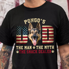 Custom Photo Dog - Dog's Dad The Man The Myth The Dealer American Flag Dad Shirt HA75 892440