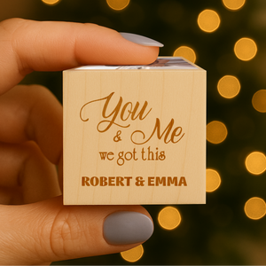 Custom Photo You And Me We Got This Cube Ornament TH10 894901