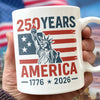 250 Years America 1776 - 2026 White Mug HO82 894544