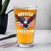 250 Years of Freedom America Patriotic Eagle Flag Print Beer Glass HA75 897348