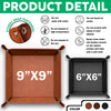Custom Photo Dog Can't Wait To Play With Dad Leather Valet Tray LM32 893617