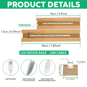 Custom Photo No Matter How Big We Get, We Will Always Reach For You LED Night Light HO82 893976