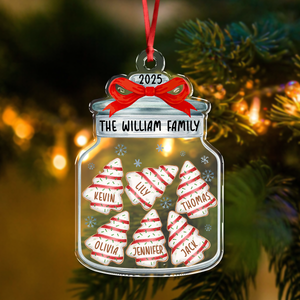 Personalized Family Name Christmas Acrylic Ornament Gift For Family LM32 897383