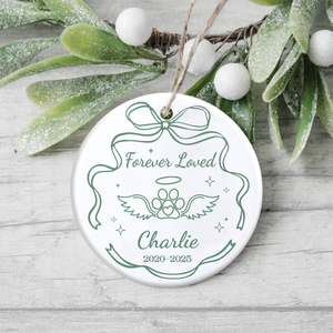 Personalized Custom Name Forever Loved Ceramic Ornament For Pet Lover TH10 896639