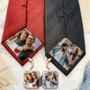 Custom Dad & Daughter, Family Photo Tie Patch For Men Gift For Father, Dad, Grandpa HA75 897892