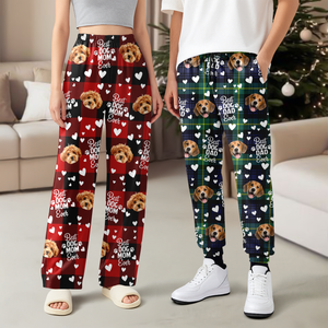 Custom Photo Best Dog Mom, Best Dog Dad Ever Sweatpants HA75 897618