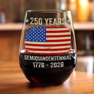 250th Anniversary United States Semiquincentennial Wine Glass HO82 894766