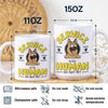 Service Human, Do Not Pet Personalized White Mug For Dog Lovers CH07 895638