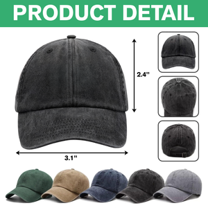 Custom Dog Cat Face Washed Denim Baseball Cap Christmas Gift For Dad Mom HO82 894400