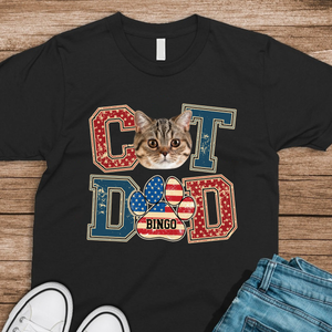 Custom Photo Best Cat Dad Shirt Gift For Father's Day, Cat Owners, Cat Lovers HO82 894040